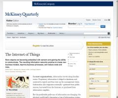 The Internet of Things  ( by McKinsey Quarterly)