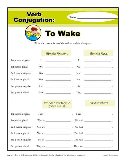 Verb Conjugations: To Wake