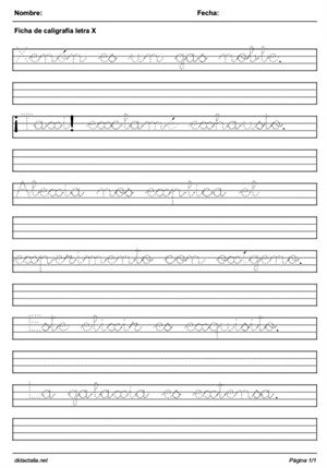 Cuaderno para ejercicios de caligrafía descarga en pdf - AYUDA DOCENTE
