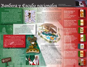 Bandera y Escudo nacionales de México