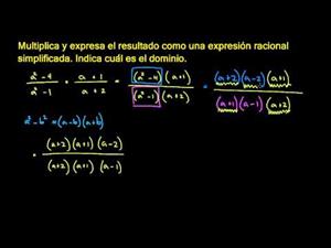 Cómo multiplicar y dividir expresiones racionales 2 (Khan Academy Español)