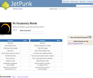 Ps Vocabulary Words