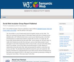 Informe del grupo Social Web Incubator - W3C