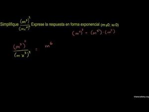 Cómo simplificar expresiones con exponentes 2 (Khan Academy Español)