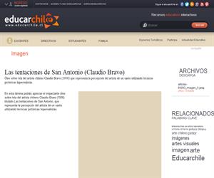 Las tentaciones de San Antonio (Claudio Bravo) (Educarchile)
