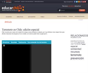 Terremoto en Chile: edición especial (Educarchile)