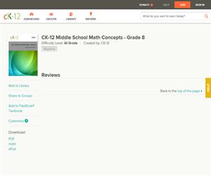 CK-12 Middle School Math Concepts - Grade ? Basic
