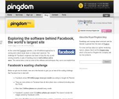 Exploring the software behind Facebook, the world’s largest site | Royal Pingdom