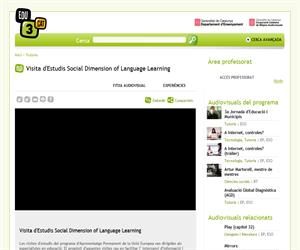 Visita d'Estudis Social Dimension of Language Learning (Edu3.cat)