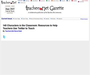 140 Characters in the Classroom: Resources to Help Teachers Use Twitter to Teach