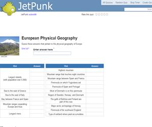 European Physical Geography