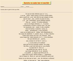 95ª Ficha de ortografía de Don Quijote de la Mancha