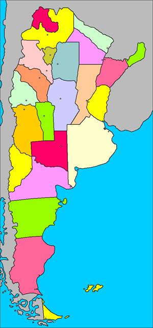 Mapa interactivo de Argentina: provincias y capitales (luventicus.org)
