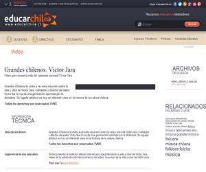 Grandes chilenos. Víctor Jara (Educarchile)