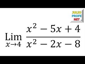 Solución de un límite usando factorización (JulioProfe)