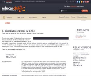 El aislamiento cultural de Chile (Educarchile)