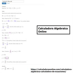 Calculadora algebraica paso a paso - Calculadora de álgebra