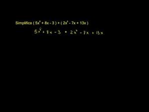 Suma y resta de polinomios 1 (Khan Academy Español)