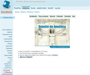 Comité de bioética, una webquest para Ética-Ciencia y Tecnología -Sociedad (Boulesis.com)