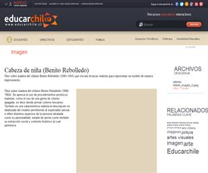 Cabeza de niña (Benito Rebolledo) (Educarchile)