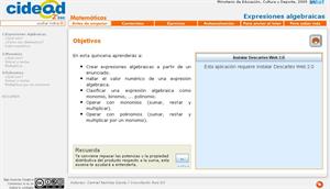 Expresiones algebraicas 2º ESO (cidead)