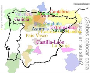 Puzzle de Comunidades Autónomas de España (Flashes de Geografía)