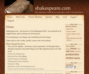 Shakespeare.com, la obra del genial escritor a tu alcance
