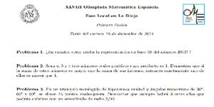 Olimpiadas Matemáticas 2011-2012 (fase local La Rioja)