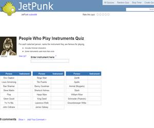 People Who Play Instruments Quiz
