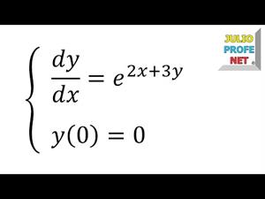 Ecuación diferencial por separación de variables.