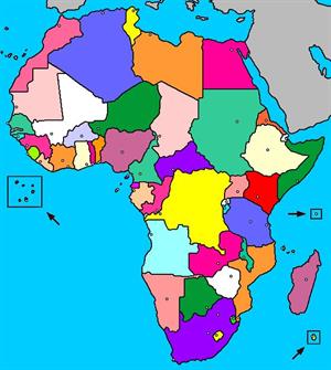 Mapa interactivo de África: países y capitales (luventicus.org)