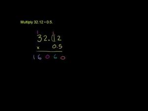 Multiplicación de decimales (Khan Academy Español)