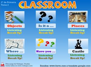 The Classroom, dictados y juegos educativos para Inglés (vedoque.com)