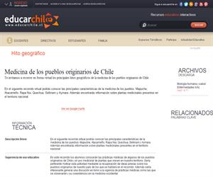 Medicina de los pueblos originarios de Chile (Educarchile)