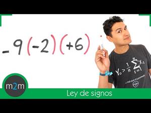 Multiplicación y división de números enteros │ ley de signos