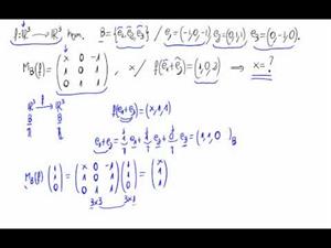 Aplicaciones lineales y coordenadas