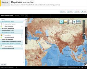 MapMaker Interactive, mapas interactivos educativos. National Geographic Education