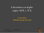 Literatura inglesa y norteamericana por Gabriela Zayas de Lille