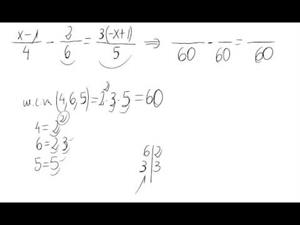 Ecuación de primer grado (fracciones)