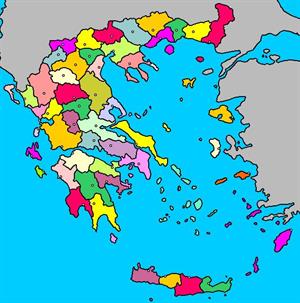 Mapa interactivo de Grecia: prefecturas y capitales (luventicus.org)