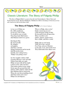 Classic Literature: The Story of Fidgety Philip