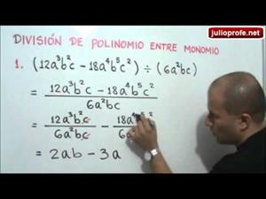 División de polinomio entre monomio (JulioProfe)