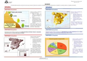 Examen de Selectividad: Geografía. Asturias. Convocatoria Junio 2013