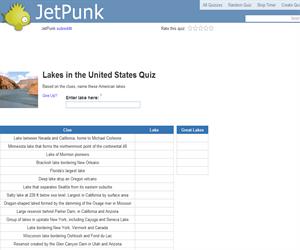 Lakes in the United States Quiz