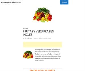 Vocabulario verduras y frutas en ingles