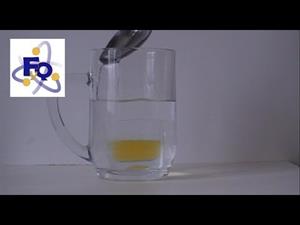 Experimento de física y química (densidad y flotabilidad): El submarino amarillo