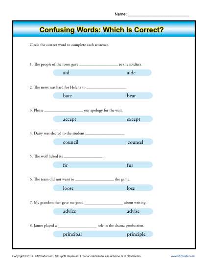 Commonly confused Words: What’s Correct?