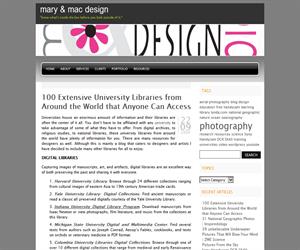 100 Bibliotecas universitarias de todo el mundo en la red (Mary & mac design)