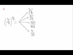 Potencias y exponente fraccionario - Cuestión 2