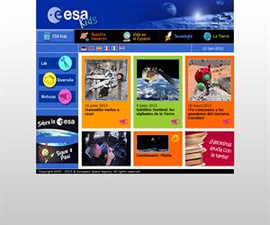ESA Kids, una web educativa sobre el universo
